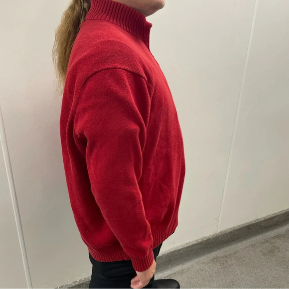 🧵 Vintage Polo Ralph Lauren Red Knit Sweater - Men’s 3XL - 100% Cotton 🧵 - Picture 2 of 10